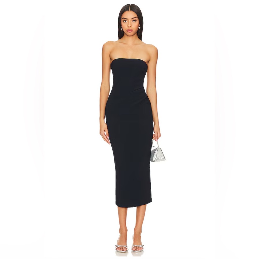 Bec & Bridge Karina Navy Strapless Dress